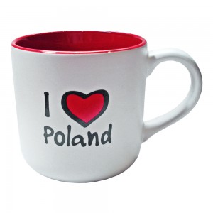 KR biało-czerwony I love Poland prostokąt      