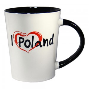 KF  biało-czarny I love Poland          